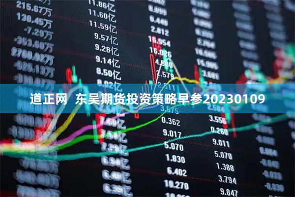 道正网  东吴期货投资策略早参20230109