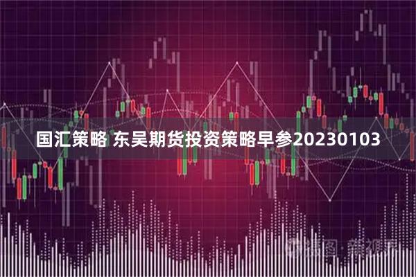国汇策略 东吴期货投资策略早参20230103