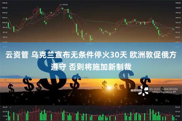 云资管 乌克兰宣布无条件停火30天 欧洲敦促俄方遵守 否则将施加新制裁